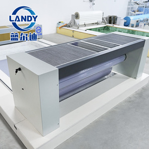 เครื่องม้วนเก็บผ้าคลุมสระว่ายน้ำแบบติดตั้งบนโครงสร้าง Landy Seat-Mounted Solar Winder D59 ทำจากอลูมิเนียมอัลลอย ปรับความยาวได้ สำหรับสระว่ายน้ำ - Product Image 3