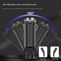 Diffuseur d'arômes et désodorisant de voiture électrique en alliage d'aluminium écologique avec charge rapide rétractable Type-C PD 3.0