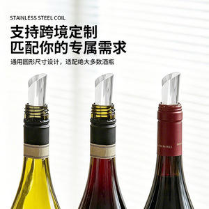 Chef Season Show Verseur de vin avec plaque de guidage ronde en PET, bouchon anti-goutte pour vin rouge - Product Image 2