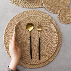 Dệt Nơi Thảm Mây Tấm Dệt Bảng Trang Trí Nội Thất Placemats Dệt Placemats Dệt Placemats Vòng Mây Tấm - Product Image 6