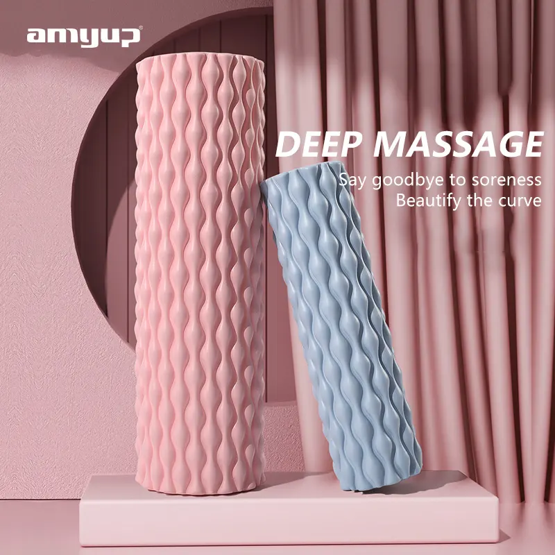 Amyup Nieuwste Huishoudelijke Draagbare Waterdruppel Vorm Eva Massage Roller Aangepaste Logo Yoga Roll Groothandel Foam Roller Muscl Roller