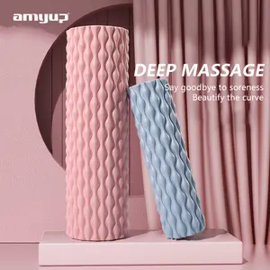 Amyup yeni ev taşınabilir su damlası şekli EVA masaj silindiri özel logo yoga rulo toptan köpük rulo muscl rulo