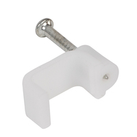 Attache-câble de type R, pince à fil, fixation à vis en nylon, pince électrique, clips de fixation pour câbles en plastique