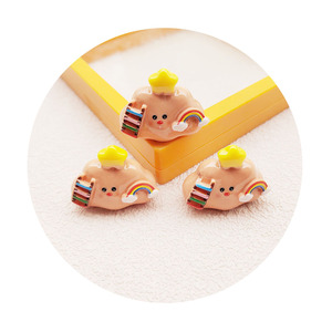 Dễ thương nhựa phim hoạt hình đám mây Mini Kawaii phẳng trở lại Cabochon sổ lưu niệm DIY quyến rũ trang trí phụ kiện - Product Image 2