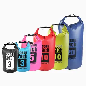 Hot Sale Outdoor Camping Floating Swimming Roll Top Waterproof Dry Bag Black Drybag 5l Custom Hiking Lightweight