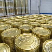 300 #   Couvercle de boîte à ouverture facile (EOE) en fer blanc de qualité alimentaire durable de 72,85 mm à ouverture complète pour impression UV, aliments en conserve, boissons et poudres