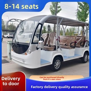 Voiture électrique à quatre roues pour 8-11-14 passagers, véhicule de tourisme pour zones panoramiques, bus de <span class=keywords><strong>navette</strong></span> pour aéroport et campus, 3500W-5000W - Product Image 2