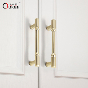 Oukali Wholesale Luxury New Desgin Golden Supplier <strong>Drawer</strong> Handles Cabinet Kitchen Accessories Zinc Handles - Product Image 6