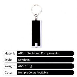 Personalized Led <b>Custom</b> Logo Mini Abs Portable Flashlight <b>Keychain</b> for Promotion - Product Image 4