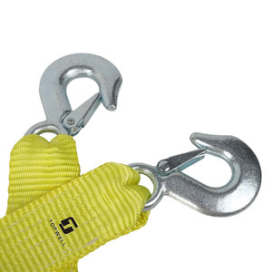 Sangle de <span class=keywords><strong>remorquage</strong></span> robuste Topwell 2" 50mm 5T avec crochets métalliques forgés, corde de récupération d'urgence en polyester pour camion, SUV, remorque - Product Image 1