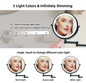 9 "sạc treo tường thắp sáng gương trang điểm - Product Image 6