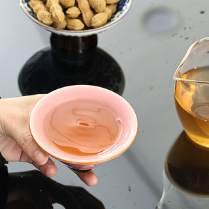 Taza de té cónica de cerámica Ru Ware con patrón de grietas de hielo para degustación de té Kung Fu, origen Dehua - Product Image 4