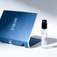 Flacon vaporisateur miniature noir personnalisé avec logo imprimé, 1,5 ml, 2 ml, 3 ml, flacons d'échantillons de parfum vides pour test de marque, vente en gros