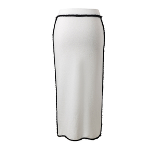 2025 élégant coréen luxe dames tricoté genou longueur jupes pour femmes femmes robe pull jupe longue - Product Image 3