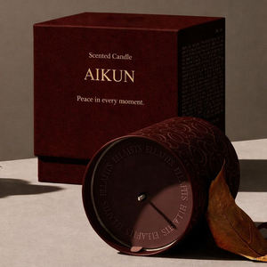 Vela Aromática AIKUN con Aroma a Bergamota, con Etiqueta Personalizada, Paquete Personalizado y Contenedor Personalizado, para Oficina, Escritorio, Sala de Estar, Set de Regalo - Product Image 2