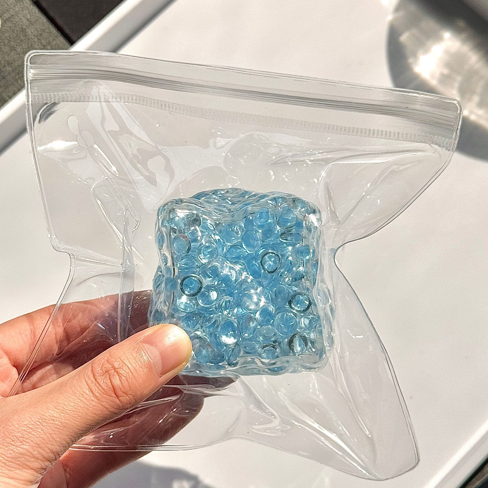 20562-บล็อกเสียงคริสตัลน้ำแข็งสีฟ้าธารน้ำแข็ง