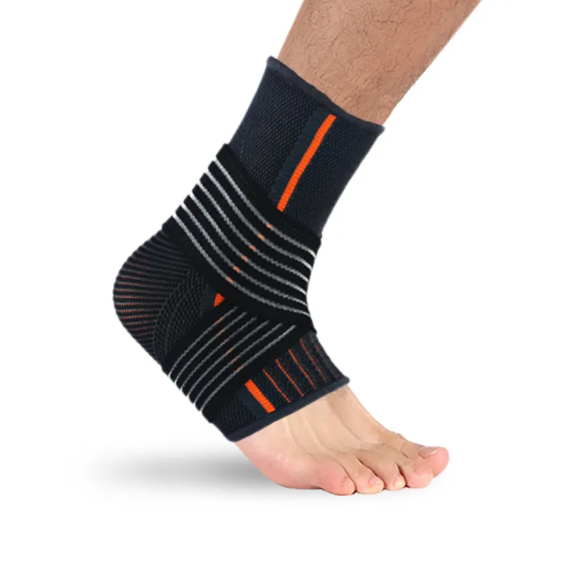 Manchon de Compression de pied réglable, support de cheville en nylon de sécurité pour le sport pour le basket-ball