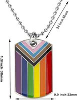 Nouveau populaire fierté arc-en-ciel collier bijoux de mode fierté lesbienne collier amour cadeaux