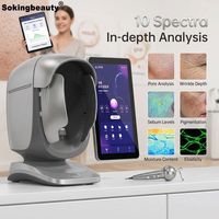 Fabrieks Prijs Digitale Display Huidtest Analysator Machine Huid Gezondheidsrapport Huid Analysator Apparatuur voor Schoonheidssalon