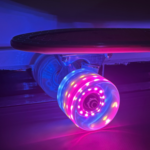 Sáng Con lăn Quad <span class=keywords><strong>Skate</strong></span> bánh xe 65mm 62mm 58mm sáu ánh sáng nhấp nháy ánh sáng lên Skateboard bánh xe phong cách mới - Product Image 3