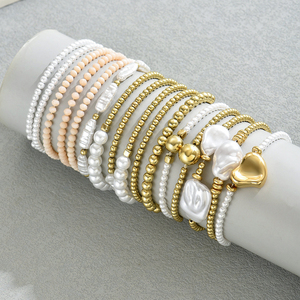 Hot Selling Light Luxury Simple Design Handmade Pearl Beaded <b>Bracelet</b> Personalized Women's <b>Bracelets</b> Fashion Jewelry Wholesale - Product Image 4