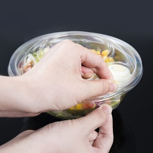 <span class=keywords><strong>Lesui</strong></span> Emballage de salade durable recyclé 8oz 12oz 16oz 24oz 32oz Bol à salade à emporter en plastique PET jetable avec couvercle - Product Image 2
