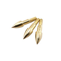 Pointes de flèches en or 75/100 grains, pointes de flèches de chasse pour arbalètes et arcs composés, pour tiges de flèches de 6,2 mm, pour la chasse et le bricolage