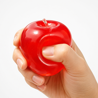 Jouet sensoriel anti-stress en forme de pomme verte en peluche souple, idéal pour les TDAH, l'autisme, les adultes et les enfants, cadeau de Noël