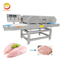 Machine à découper la viande fraîche horizontale industrielle ORME, entièrement automatique, trancheuse de poitrine de poulet désossée