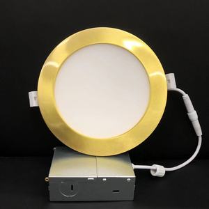 Pot lumineux doré ETL ES FCC 4 ''6'' 9W + 3w 12W + 3W 5CCT avec veilleuse Dim to Warm Vert Bleu Rose Violet 100-130v 100-277v - Product Image 1