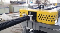Machine d'extrusion de tuyaux flexibles en plastique à paroi simple corruguée à grande vitesse FEP PFA PP PE PVC PA pour le refroidissement de l'air/de l'eau