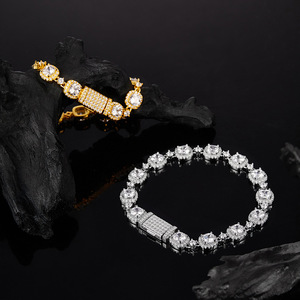 S925 Sterling <b>Silver</b> Moissanite Luxury Full‑Stone Tennis <b>Bracelet</b> Women Sparkling Banquet Party Wedding Anniversary Gift <b>Bangle</b> - Product Image 3