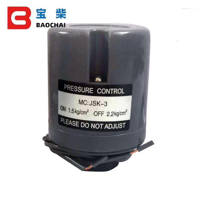 Baochai JSK-3 Diesel Generator Water Pump Pressure Switch 1.0kg-2.2kg High Pressure Electric Water Shortage Protection Sensor