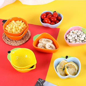 Céramique émaillée Nordic Creative Repas <span class=keywords><strong>Ananas</strong></span> Sauce Plat Cactus Pétale Petits Plats de Fruits Irréguliers Forme de Légumes - Product Image 4