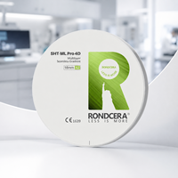 Bloc de zircone liquide sans déformation Rondcera, céramique odontologique premium pour la restauration dentaire avancée, 1300MPa SHT-ML Pro 4D