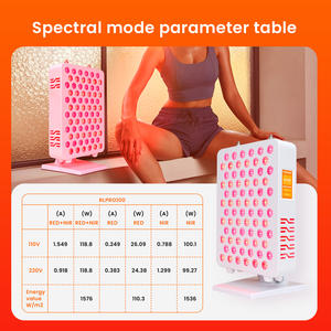 Perangkat Terapi Cahaya 8 Panjang Gelombang untuk Berdiri, Panel Terapi Cahaya Inframerah, Terapi Cahaya Merah, Bluetooth & Aplikasi, Jam Alarm - Product Image 4