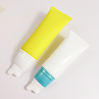 Tube de massage vide avec applicateur en céramique rotatif sur capuchon ON/OFF pour crème pour le cou, crème pour les yeux, emballage cosmétique en tube souple