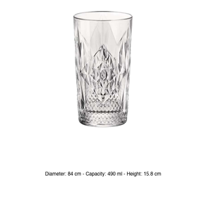 Bartender Stone Cooler Glass 49 cl Bormioli Rocco H 15.8 cm Ø 8.4 cm - Product Image 3