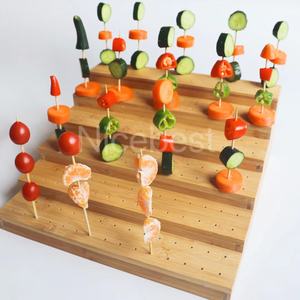 Porta Spiedini in Bambù <span class=keywords><strong>per</strong></span> Frutta e Cocktail, Supporto <span class=keywords><strong>per</strong></span> Esposizione <span class=keywords><strong>Antipasti</strong></span> <span class=keywords><strong>per</strong></span> Catering e Feste - Product Image 5
