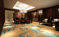 Hochwertige Anpassbare Blumenmuster Umweltfreundliche Gewerbliche Teppichfliesen für Heim- und Gewerbenutzung - Hotel, Konferenzraum