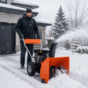 Souffleuse à neige autotractée, souffleuse à neige à essence robuste pour usage résidentiel et commercial - Product Image 1
