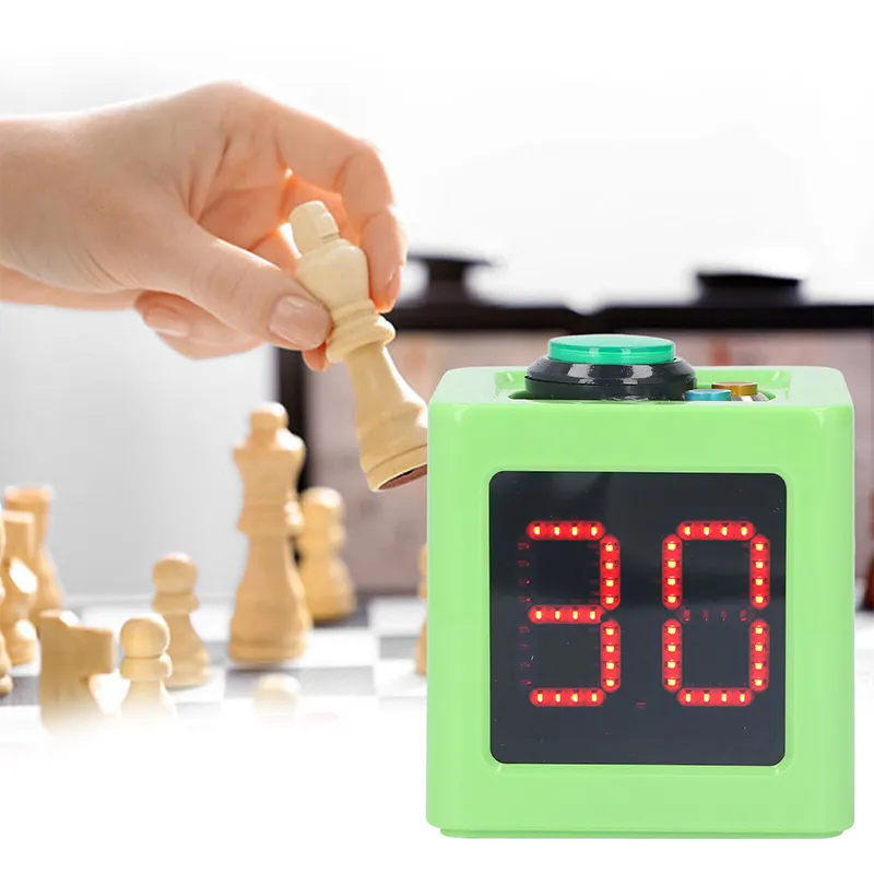 CHEETIE CP129 Small 1.8 Inch 4 Side Cube Timer Custom Seconds Countdown Timer Poker Shot Clock