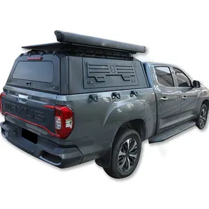 Custom Lightweight Steel Dual Cab 4x4 Pick Up Truck Hardtop Canopy With Luggage Rack