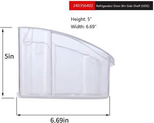 Estante Lateral para Puerta de Refrigerador 240356402 Compatible con Frigidaire y <span class=keywords><strong>Electrolux</strong></span> - Product Image 3