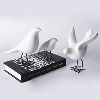 Petites figurines d'oiseaux en céramique, Mini oiseau artisanal, décoration de maison,