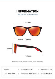 Sparloo 10197 FSK3039 WD0717 OEM ODM Unisex Rosa Mujeres Hombres TAC Cat <span class=keywords><strong>3</strong></span> Uv400 Gafas de sol polarizadas logotipo personalizado - Product Image 3