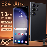 Teléfono Inteligente S24 Ultra Original al por Mayor, Android 13 Desbloqueado, 16+1TB, Doble SIM, Pantalla HD, Deca Core, Español, 5G
