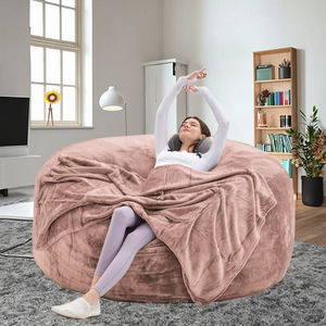 أريكة بين باج عصرية على الطراز الياباني قابلة للطي من القماش مع إسفنج مضغوط للترفيه - Product Image 4