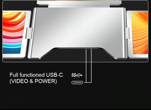<strong>2026</strong> Portable <strong>Monitor</strong> 14 Inch SRGB 100% 1 Cable for 3 Displays Folding Screen Type-C Gaming <strong>Monitors</strong> Desktop <strong>Monitor</strong> for Laptop - Product Image 5