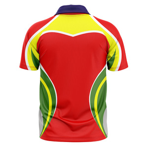 Wholesale Price Custom Men Sublimation Quick Dry 100% Polyester Short Sleeve <b>Cricket</b> Jersey - Product Image 6